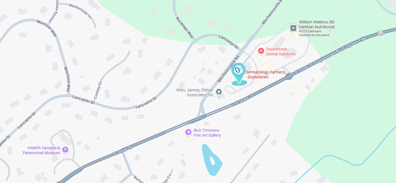 Google maps dermatology partners doylestown location